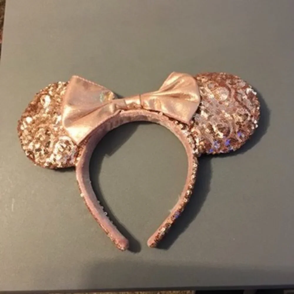 Disney Parks Minnie Mouse Pink Sequined Ears
